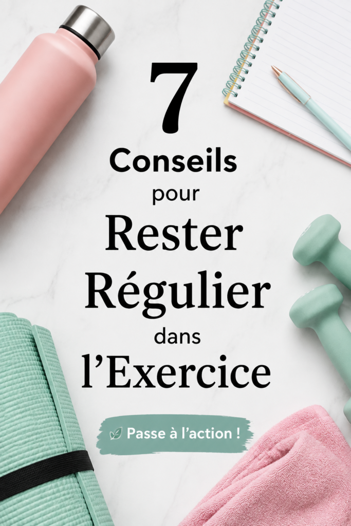 Femme souriante en train de faire de l'exercice à la maison, motivée et heureuse.