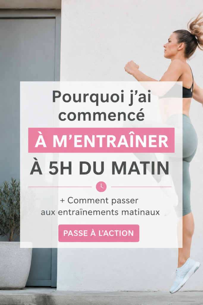 Femme s'entraînant tôt le matin dans un parc