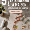 Matériel essentiel pour un entraînement à domicile incluant des poids et un tapis de yoga