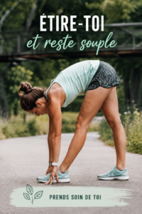 Femme pratiquant des étirements doux pour la flexibilité