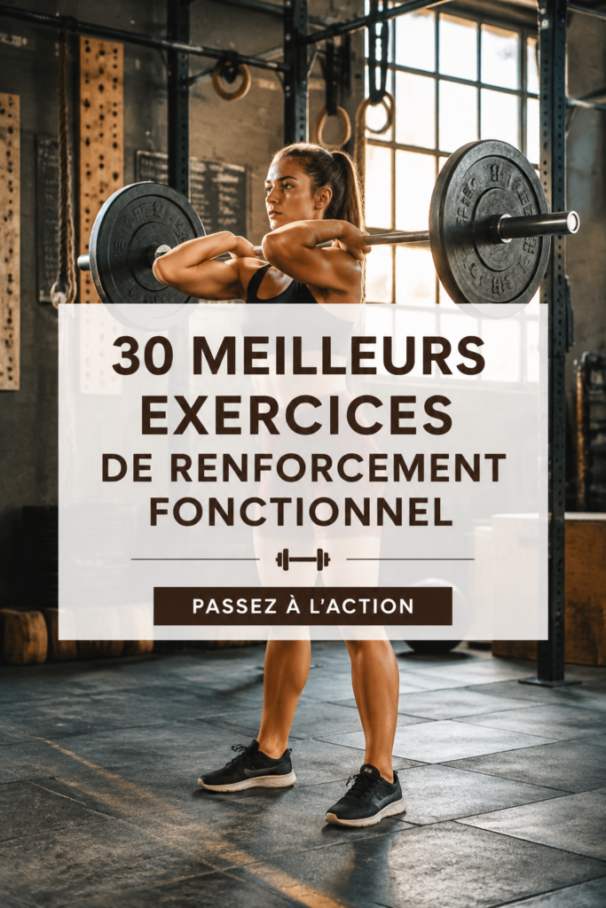 femme effectuant des exercices de renforcement musculaire fonctionnels
