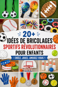 Enfants s'amusant à créer des équipements sportifs DIY