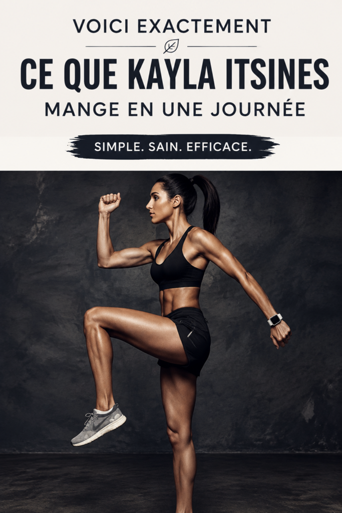 Une assiette de plats sains inspirés des choix alimentaires de Kayla Itsines