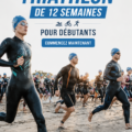 Femme courant dans un parc, représentant une séance d'entraînement triathlon