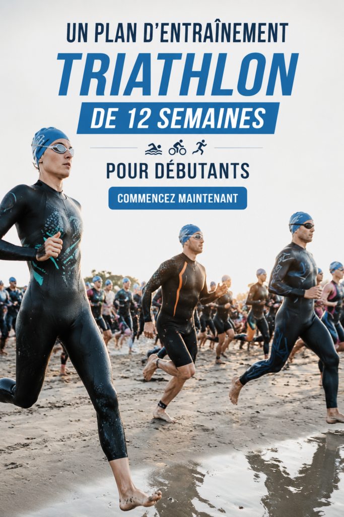 Femme courant dans un parc, représentant une séance d'entraînement triathlon