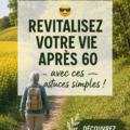 Femme de 60 ans souriante, profitant d'une activité en plein air, symbolisant le bien-être.