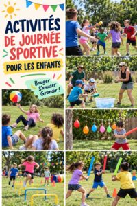 Des enfants s'amusant lors d'activités sportives en plein air