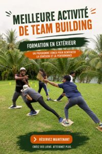 Groupe de femmes participant à une activité de team building en plein air