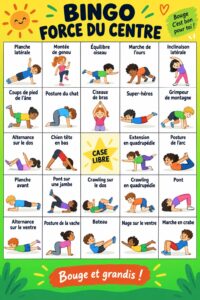 Femme s'étirant pendant un exercice de renforcement abdominal avec Bingo
