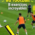 Exercice d'échauffement ludique pour le football avec des femmes sur un terrain.
