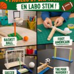 Élèves participant à un événement sportif en classe, explorant des activités STEM