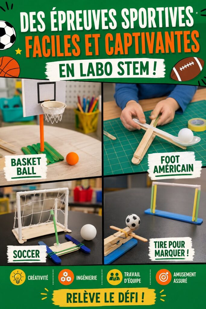 Élèves participant à un événement sportif en classe, explorant des activités STEM