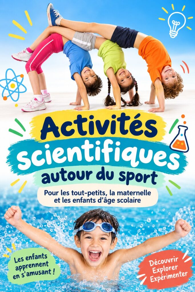 Un enfant s'amusant lors d'une expérience sportive en extérieur, découvrant la science du mouvement.