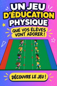 Illustration d'élèves jouant à Rescue Ball, un jeu d'éducation physique dynamique et amusant.