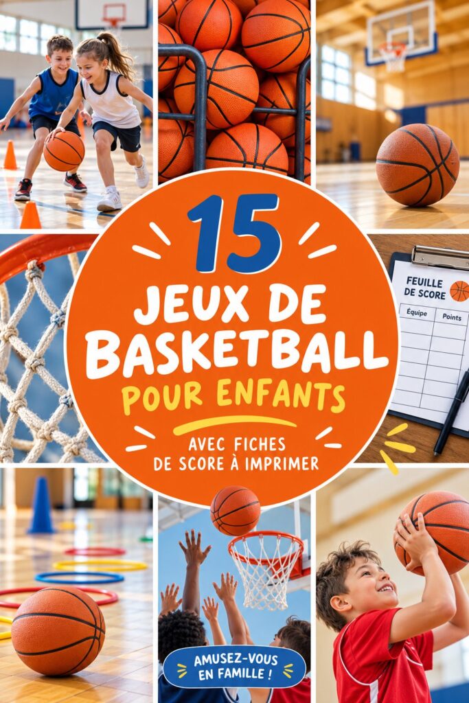 Jeux de basket pour enfants avec feuilles de score imprimables