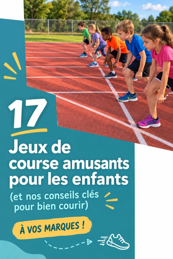 Jeux de course amusants pour enfants dans un parc.