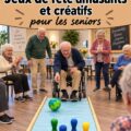 Un groupe de seniors jouant à des jeux de société lors d'une fête