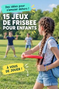 Un enfant s'amusant à lancer un frisbee lors d'une journée ensoleillée