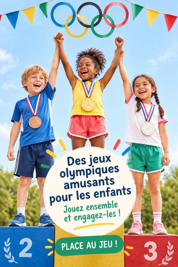 Une famille s'amusant à jouer à des jeux Olympiques dans le jardin.