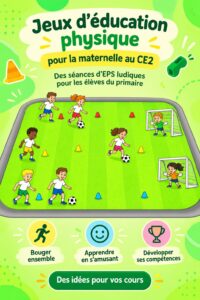 Une poursuite de groupe d'enfants jouant à un jeu de mouvement, illustrant l'activité physique pour les jeunes.