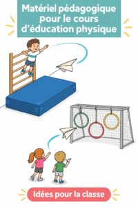Matériaux pratiques pour le cours de sport avec des élèves en plein exercice