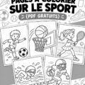 Pages de coloriage sportives à imprimer, offrant une expérience créative ludique.